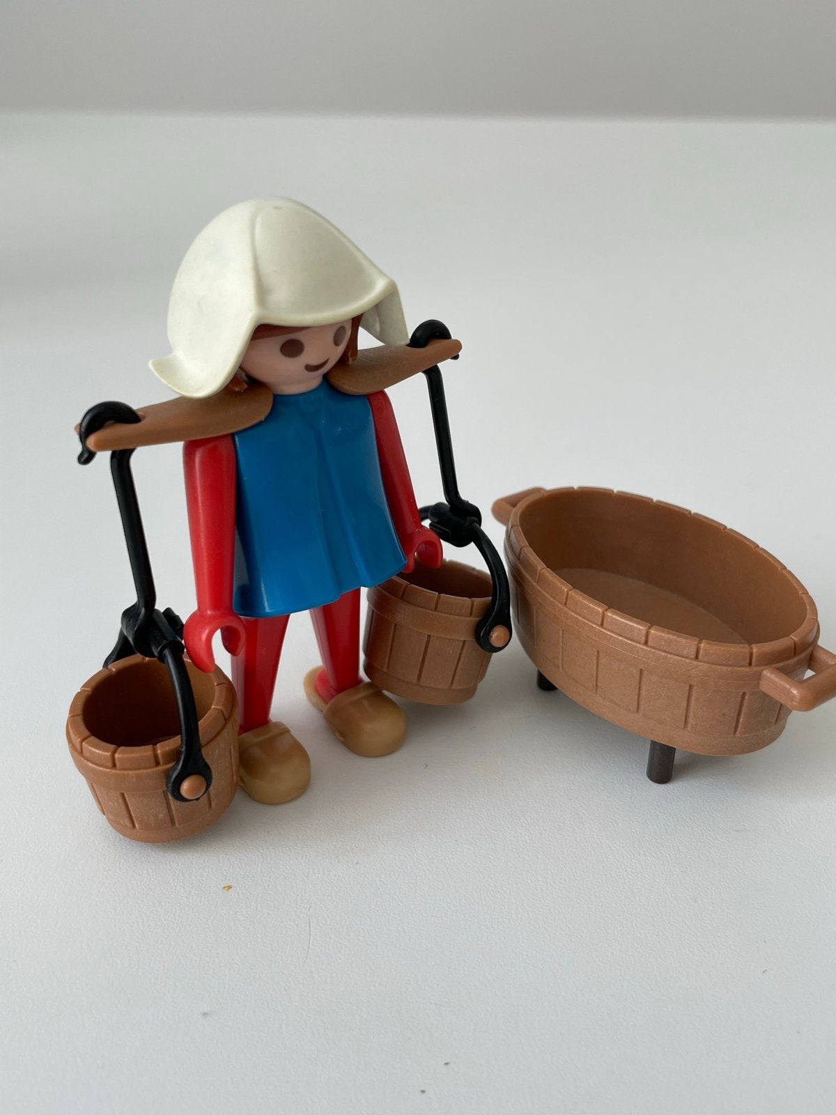 Vintage Playmobil figuur vrouw met water, set 3372 (1977), Gebruikt, Complete set, Figuren, Historisch