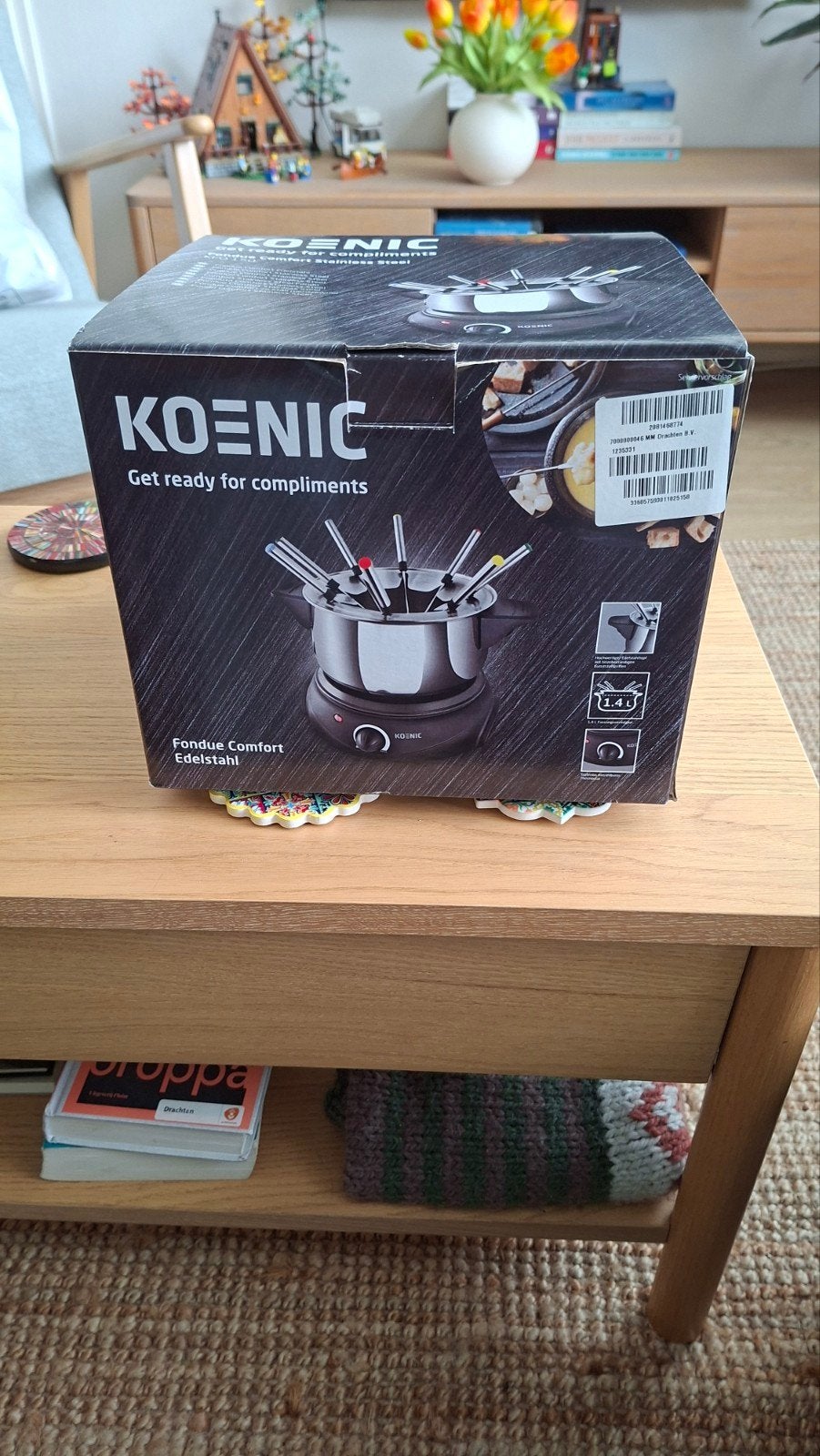 zo goed als nieuwe fondue set., Witgoed en Apparatuur, Fonduesets, Ophalen of Verzenden, Zo goed als nieuw, Brander, Fondueset