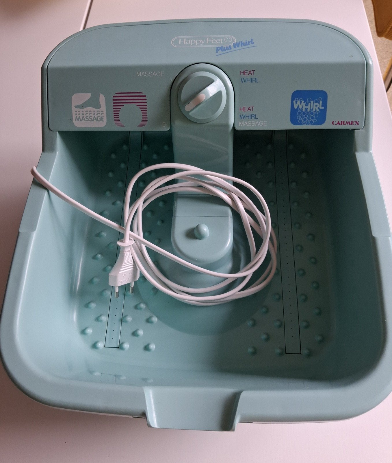 Carmen Happy Feet Plus Whirl Voetenbad met Massage en Warmte, Ophalen of Verzenden, Gebruikt, Hand- en Voetverzorging