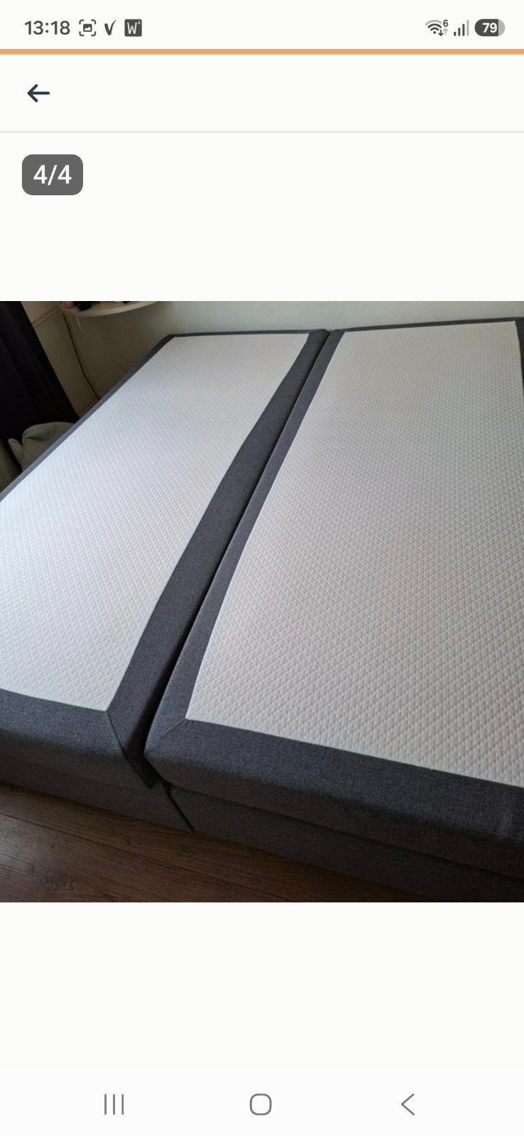 T.E.A.B tweepers.boxspring 180x220 cm - Zo goed als nieuw, Ophalen, Tweepersoons, Zo goed als nieuw, 180 cm