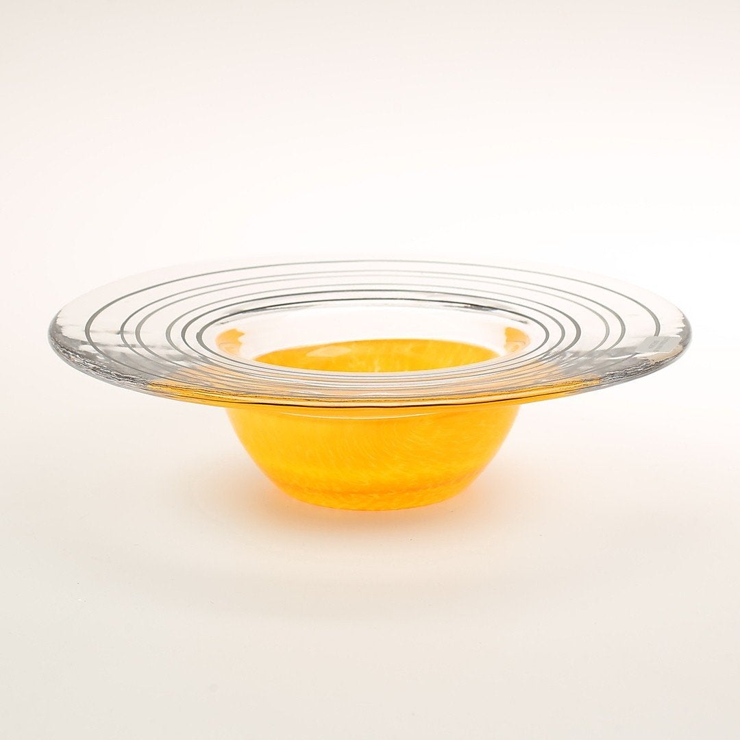 Lindshammar Glasbruk Schaal - Lars Sestervik - Cadmium Glas, Ophalen of Verzenden