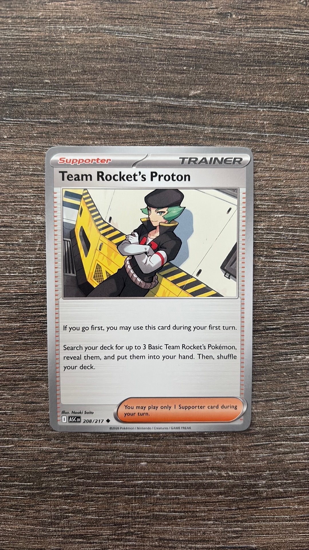ASC Team Rocket’s Proton 208/217, Ophalen of Verzenden, Zo goed als nieuw