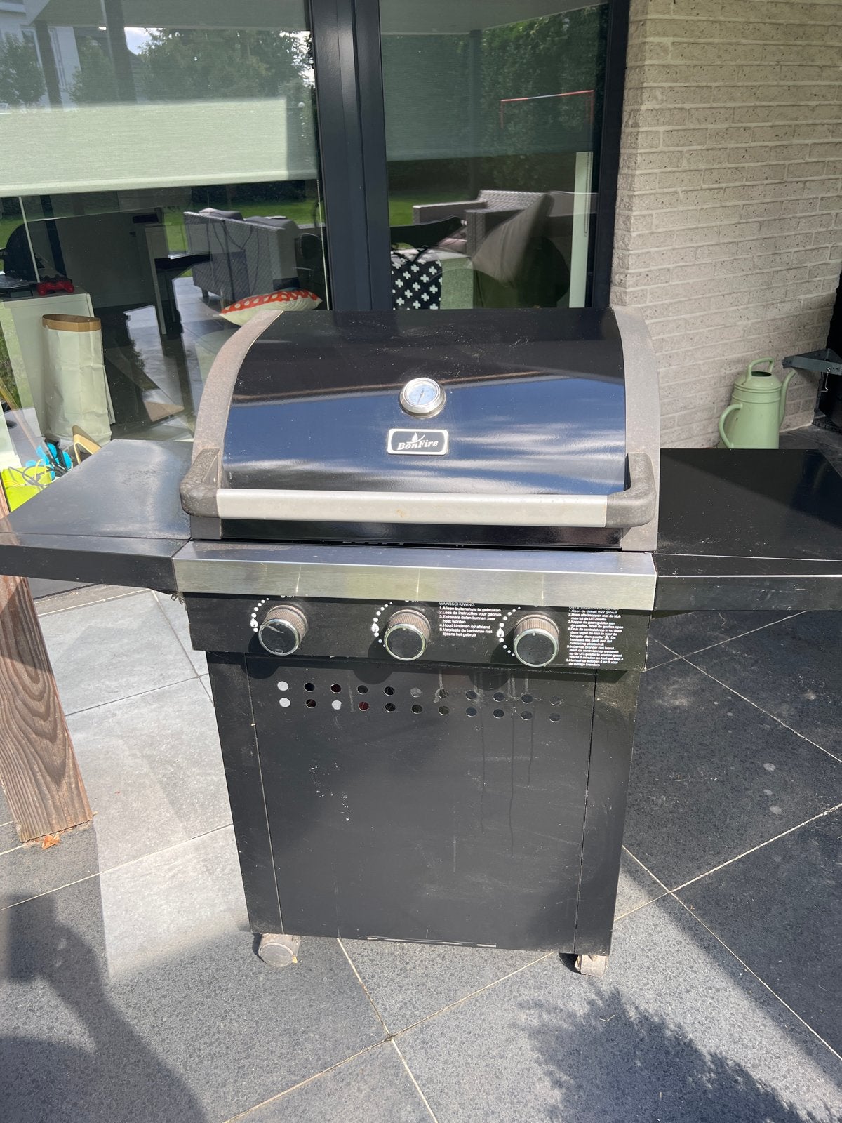BonFire gasbarbecue met thermometer en zijtafels, Ophalen of Verzenden, Gebruikt