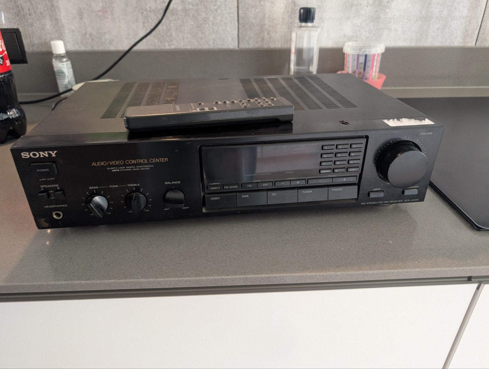 Sony STR-AV220A Audio/Video Control Center Receiver, Ophalen, Zo goed als nieuw, Sony, Minder dan 60 watt