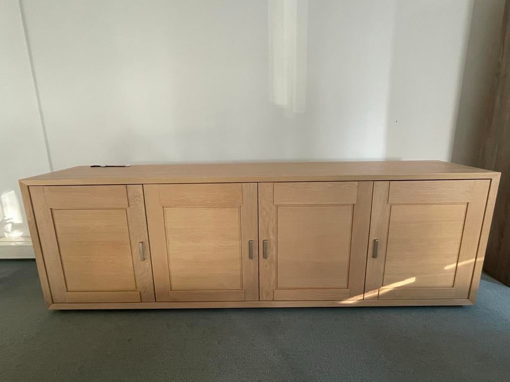 Licht eikenkleur dressoir met lades en deuren, Huis en Inrichting, Kasten | Dressoirs, Ophalen, Gebruikt, 150 tot 200 cm, Met lade(s)