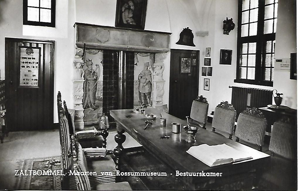 Zaltbommel- -Bestuurskamer, Maarten van Rossummuseum., Verzenden, 1960 tot 1980, Ongelopen, Gelderland