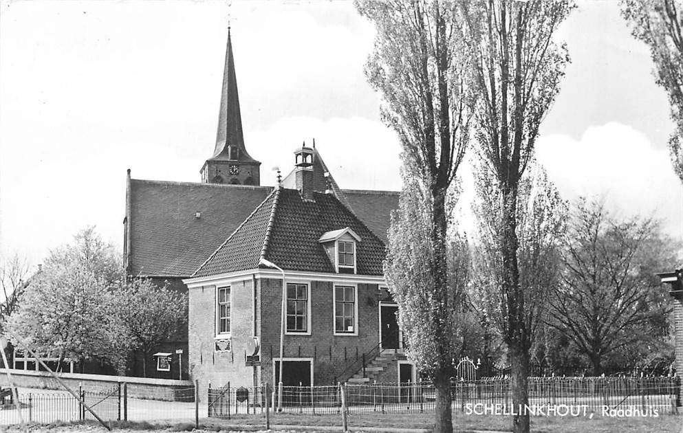 304-220-025 Schellinkhout Raadhuis, Verzenden, Voor 1920, Noord-Holland