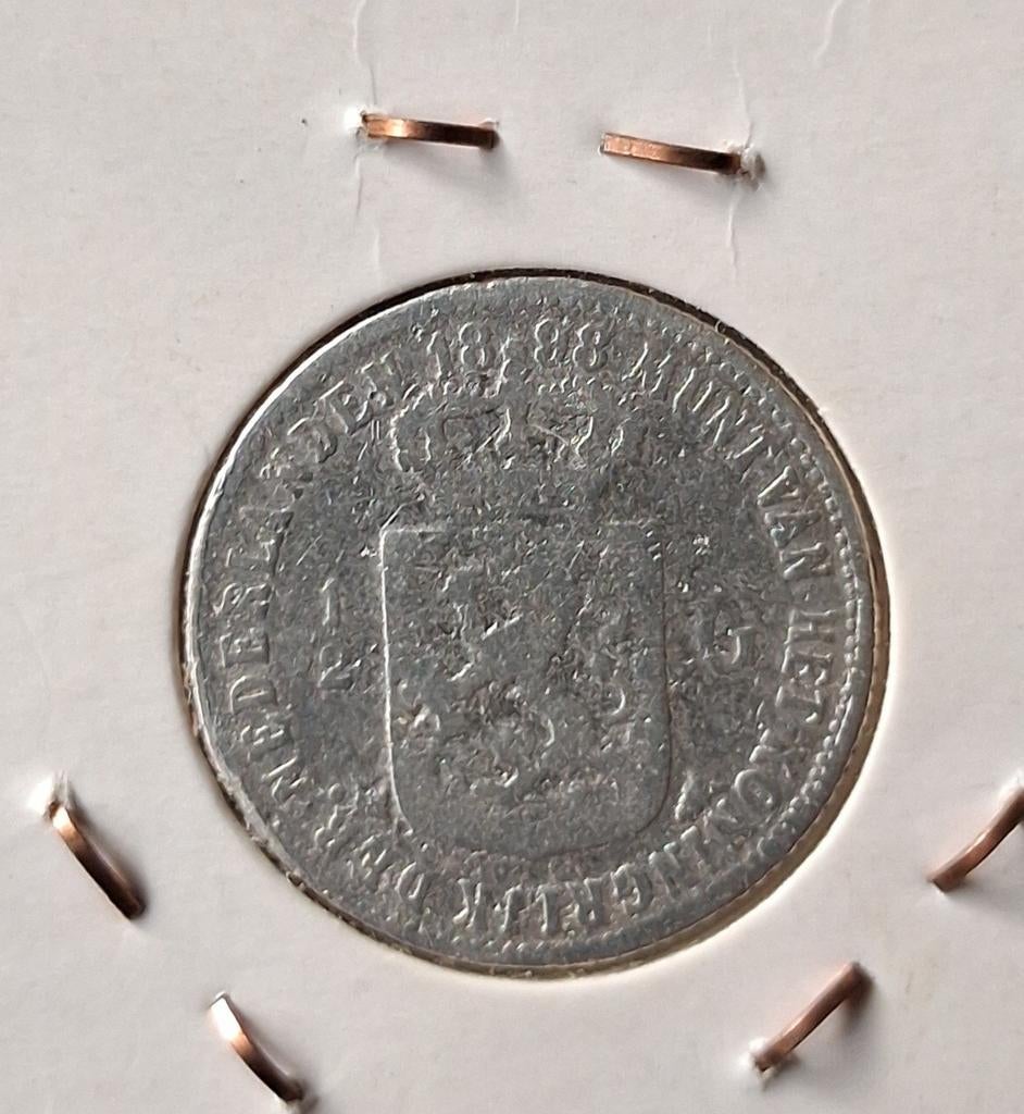 Halve gulden Wilhelmina 1898, Ophalen of Verzenden, Koningin Wilhelmina, ½ gulden