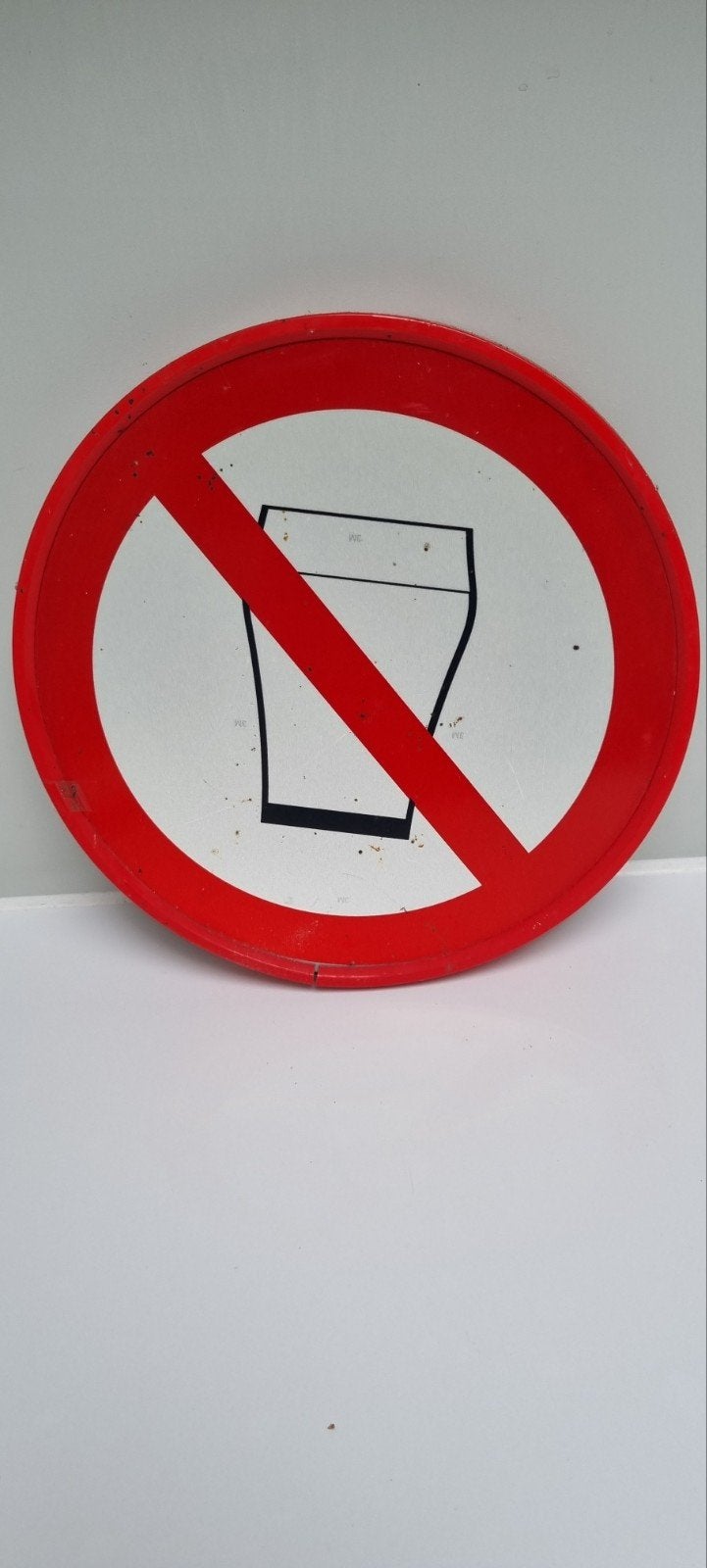 Drank verbod bord mancave decoratie bar, Ophalen of Verzenden, Gebruikt, Reclamebord