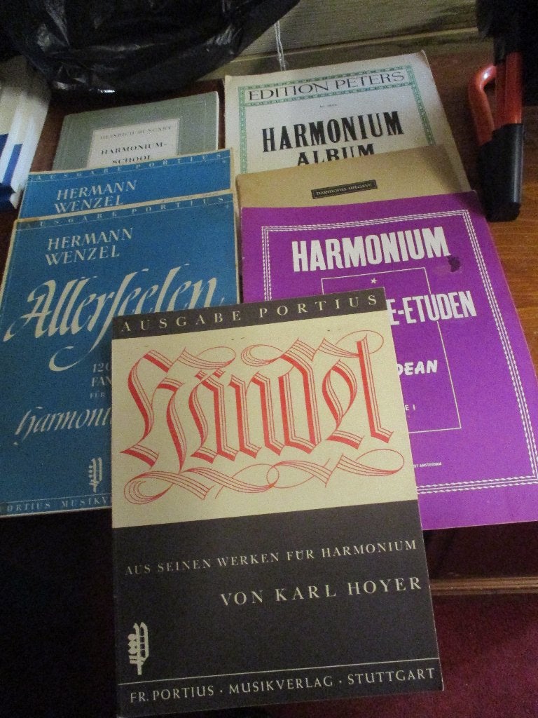Diverse bladmuziek voor harmonium o.a. Folk Dean Allerseelen, Muziek en Instrumenten, Gebruikt, Klassiek, Ophalen of Verzenden