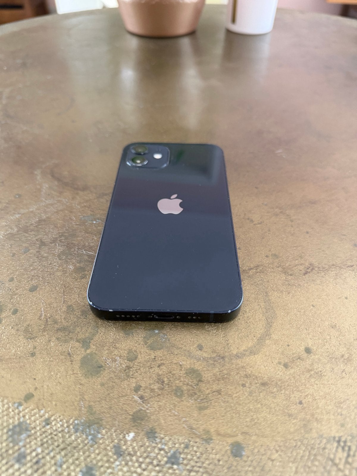 Apple iPhone 12 Zwart - Gebarsten scherm, Telecommunicatie, Mobiele telefoons | Apple iPhone, IPhone 12 Mini, Zwart, Ophalen of Verzenden