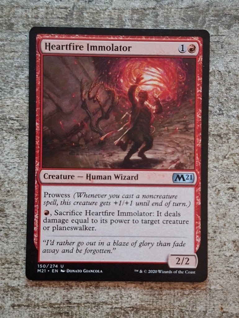 Heartfire Immolator - Magic the Gathering, Verzenden, Gebruikt, Losse kaart
