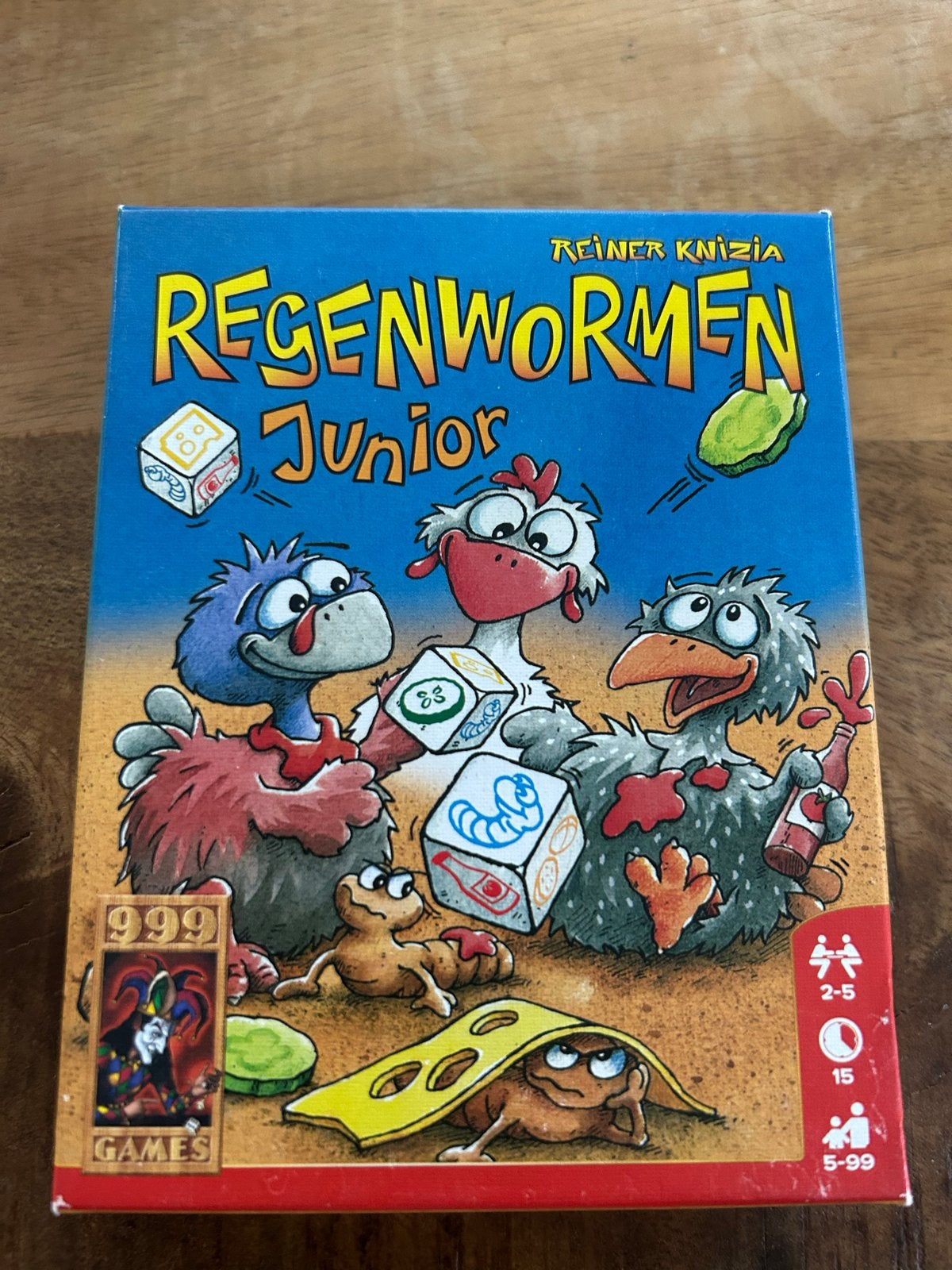 Regenwormen Junior - Leuk dobbelspel voor kinderen, Drie of vier spelers, Ophalen of Verzenden, Gebruikt