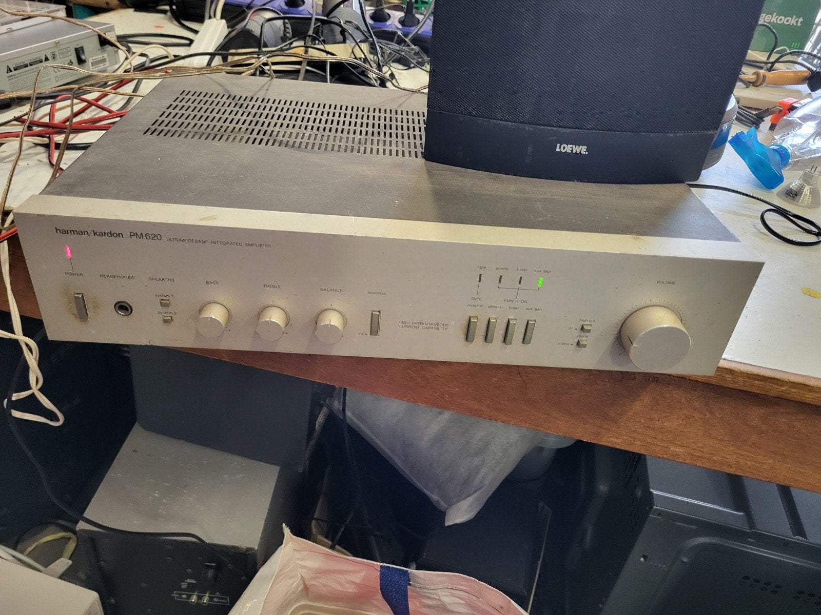 Harman Kardon PM620 Versterker - Balans potmeter kraakt, Ophalen of Verzenden, Niet werkend, Stereo, Overige merken