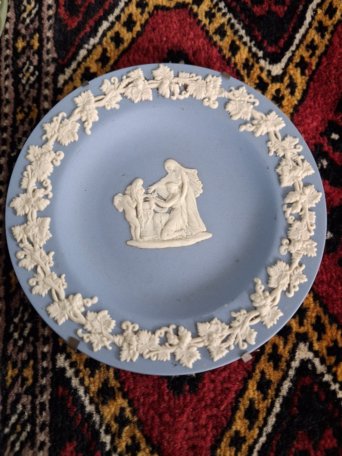 Wedgwood Jasperware schaaltje/asbak - blauw en groen, Ophalen of Verzenden