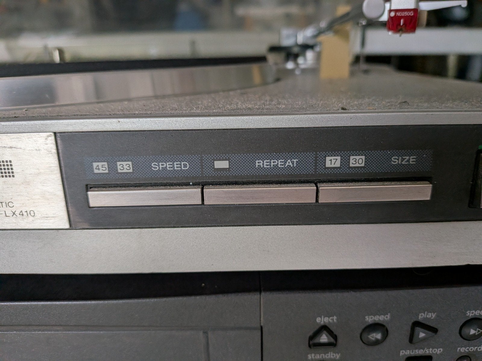 sony platenspeler/draaitafel ps-lx410+ cd speler+ vhs video, Ophalen of Verzenden, Sony