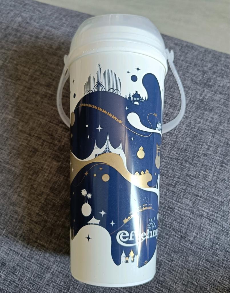 Efteling drinkbeker met winterse taferelen, Ophalen of Verzenden