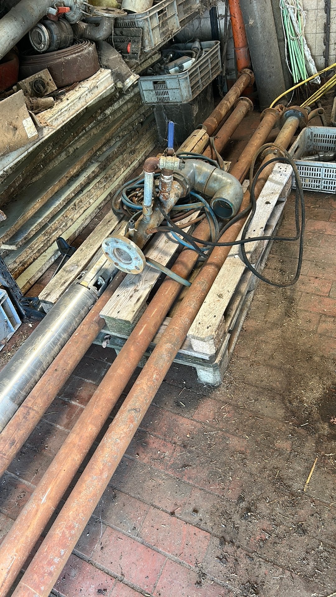 Grundfos onderwater beregeningspomp, Ophalen