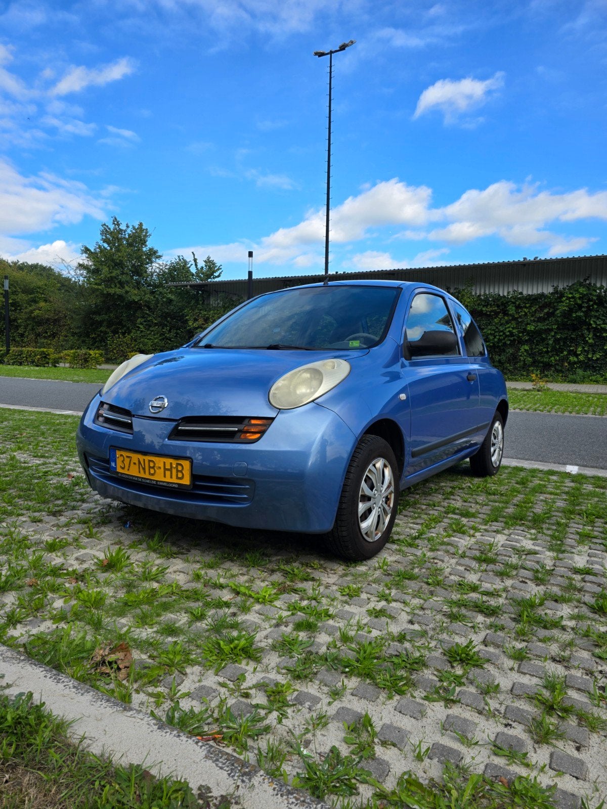 Nissan Micra 1.2 48KW 3DR 2003 Blauw, Stof, 31 €/maand, 4 cilinders, Blauw
