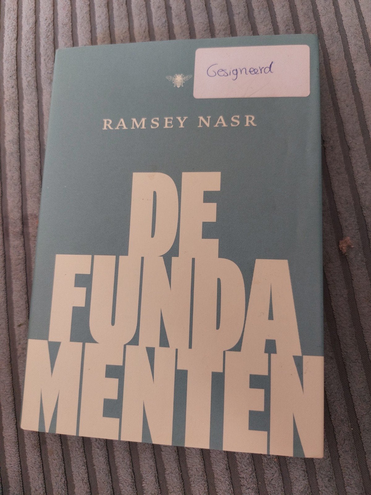 Ramsey Nasr - De Fundamenten (Gesigneerd), Ophalen of Verzenden, Zo goed als nieuw, Ramsey Nasr, Nederland