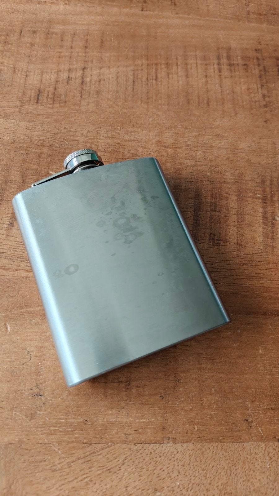 Roestvrijstalen heupfles, flask, Zilver, Ophalen of Verzenden, Metaal, Overige merken
