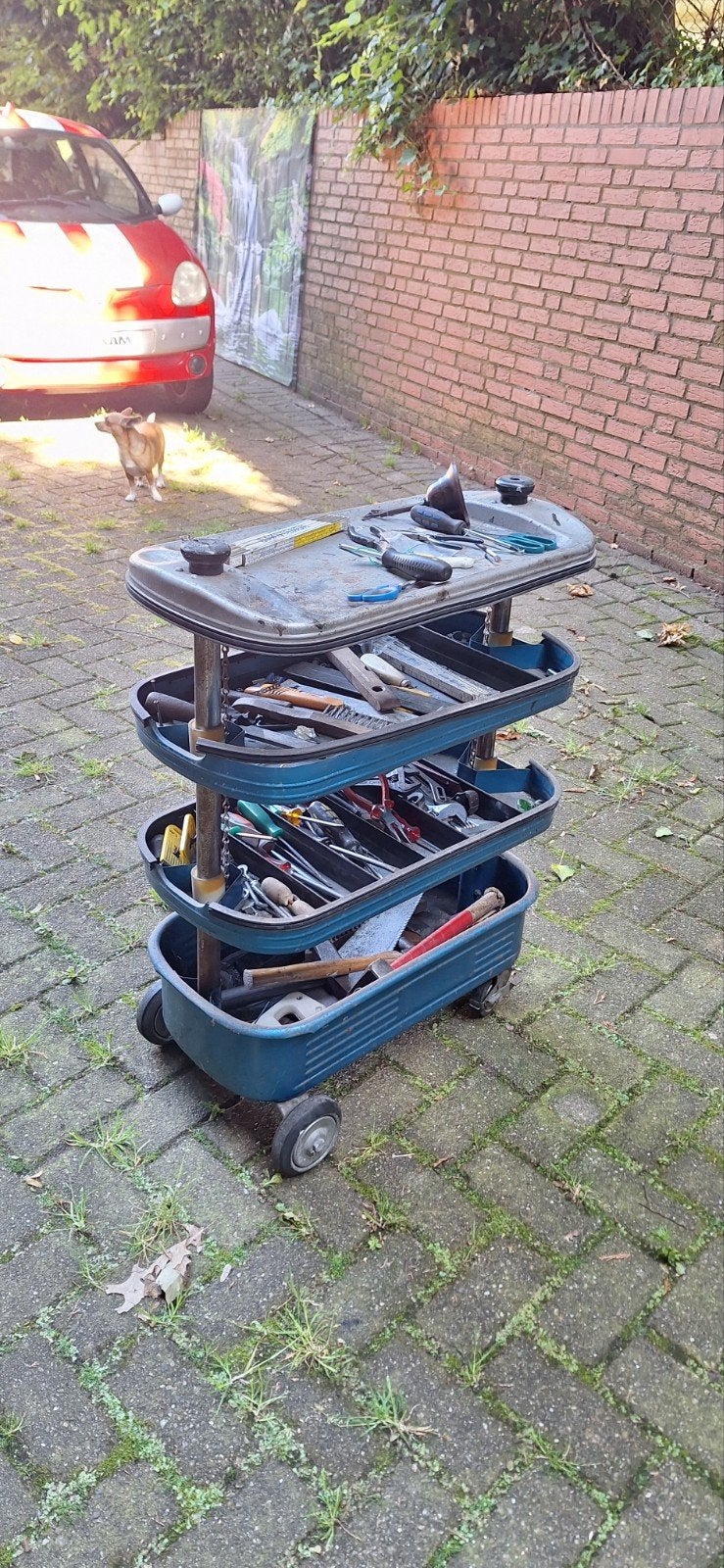 Ijzeren werkwagen, Ophalen of Verzenden, Gebruikt