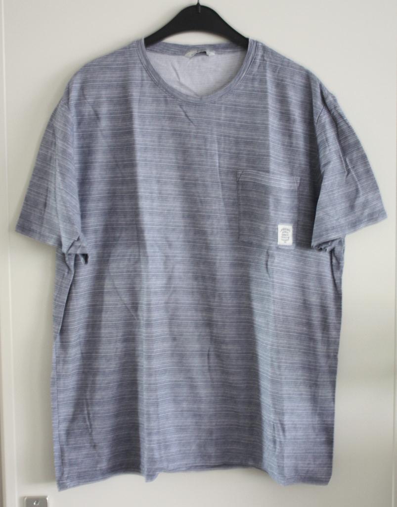 shirt blauw gestreept maat xl, Ophalen of Verzenden, Gedragen, Maat 56/58 (XL), Blauw