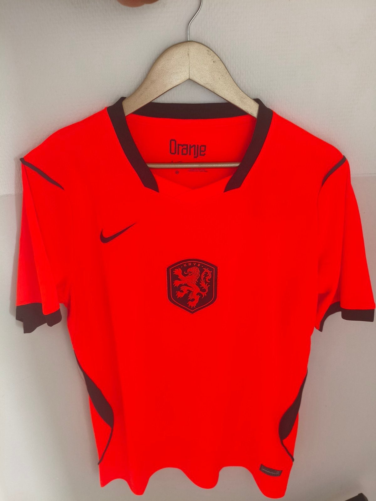 Nederlands Elftal Voetbalshirt Heren Maat M Oranje, Sport en Fitness, Maat M, Ophalen of Verzenden, Zo goed als nieuw, Shirt