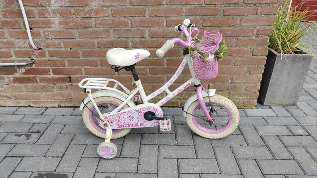 Meisjes fiets 12.5 inch, Ophalen of Verzenden, Gebruikt, Minder dan 16 inch
