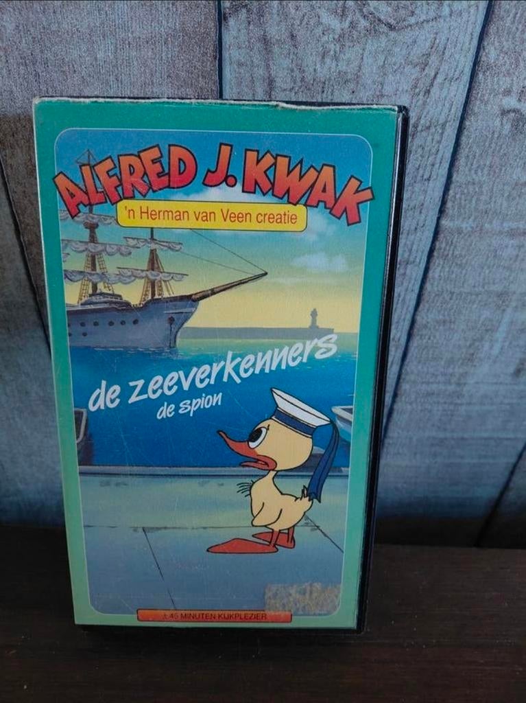 Alfred J. Kwak de zeeverkenners videoband. KIDSTUFF, Cd's en Dvd's, Gebruikt, Tekenfilm, Alle leeftijden, Kinderprogramma's en -films