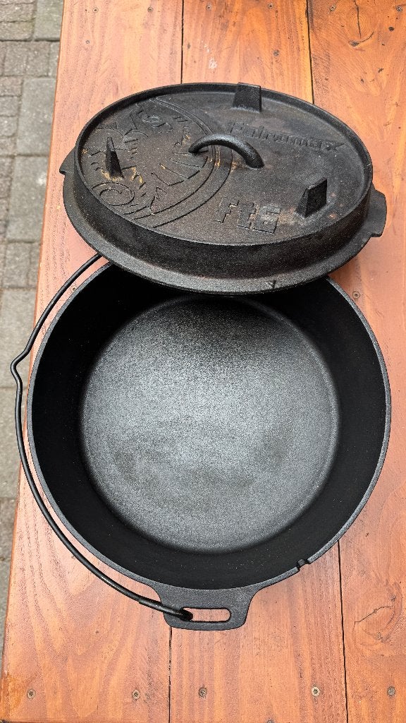 Petromax gietijzeren kookset – FT6 Dutch Oven + 4 pannen, Ophalen, Gebruikt, Gietijzer, Pannenset