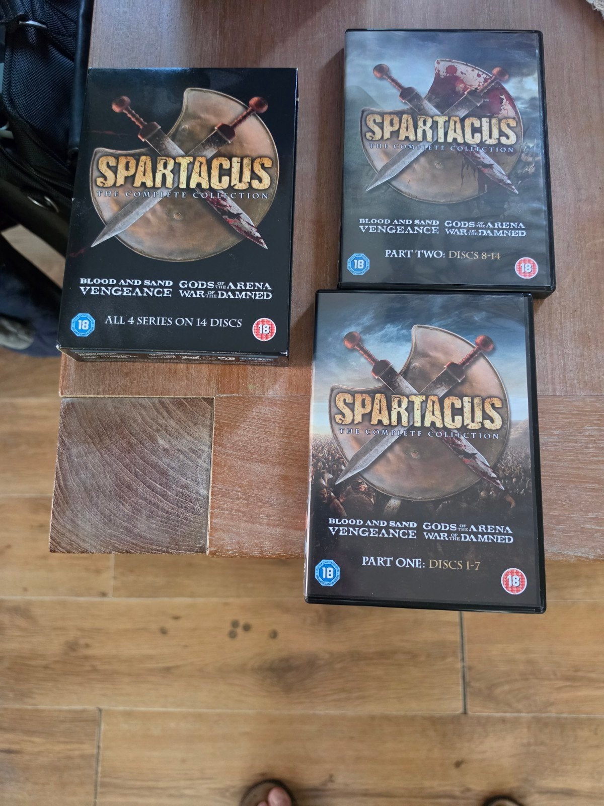 Spartacus: The Complete Collection - 4 seizoenen op 14 discs, Cd's en Dvd's, Blu-ray, Vanaf 18 jaar, Engels, Nederlands, Ophalen of Verzenden