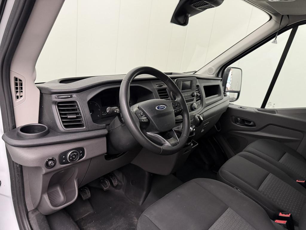 Ford Transit 2.0TDCi 130PK L3H2 | Euro 6 | 2023 | Airco | Cr, Stof, Gebruikt, Zwart, Wit