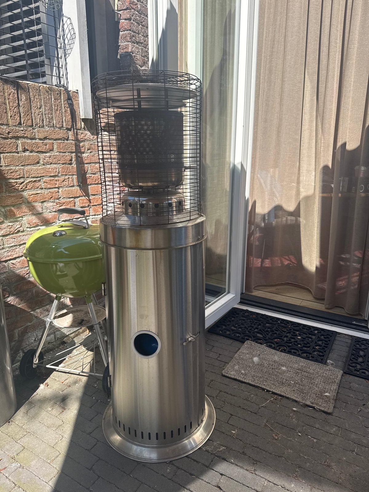 Terrasheater op gas - RVS - in goede staat, Ophalen, Gebruikt, Waterbestendig, Vloer
