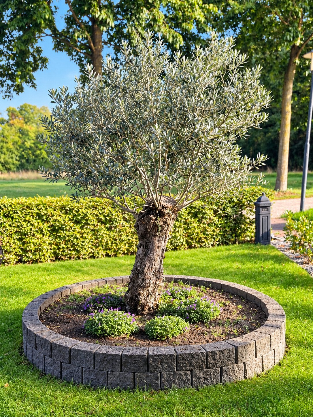 Unieke eeuwenoude olijfboom met karaktervolle stam, Tuin en Terras, Bloeit niet, 100 tot 250 cm, Olijfboom, Ophalen
