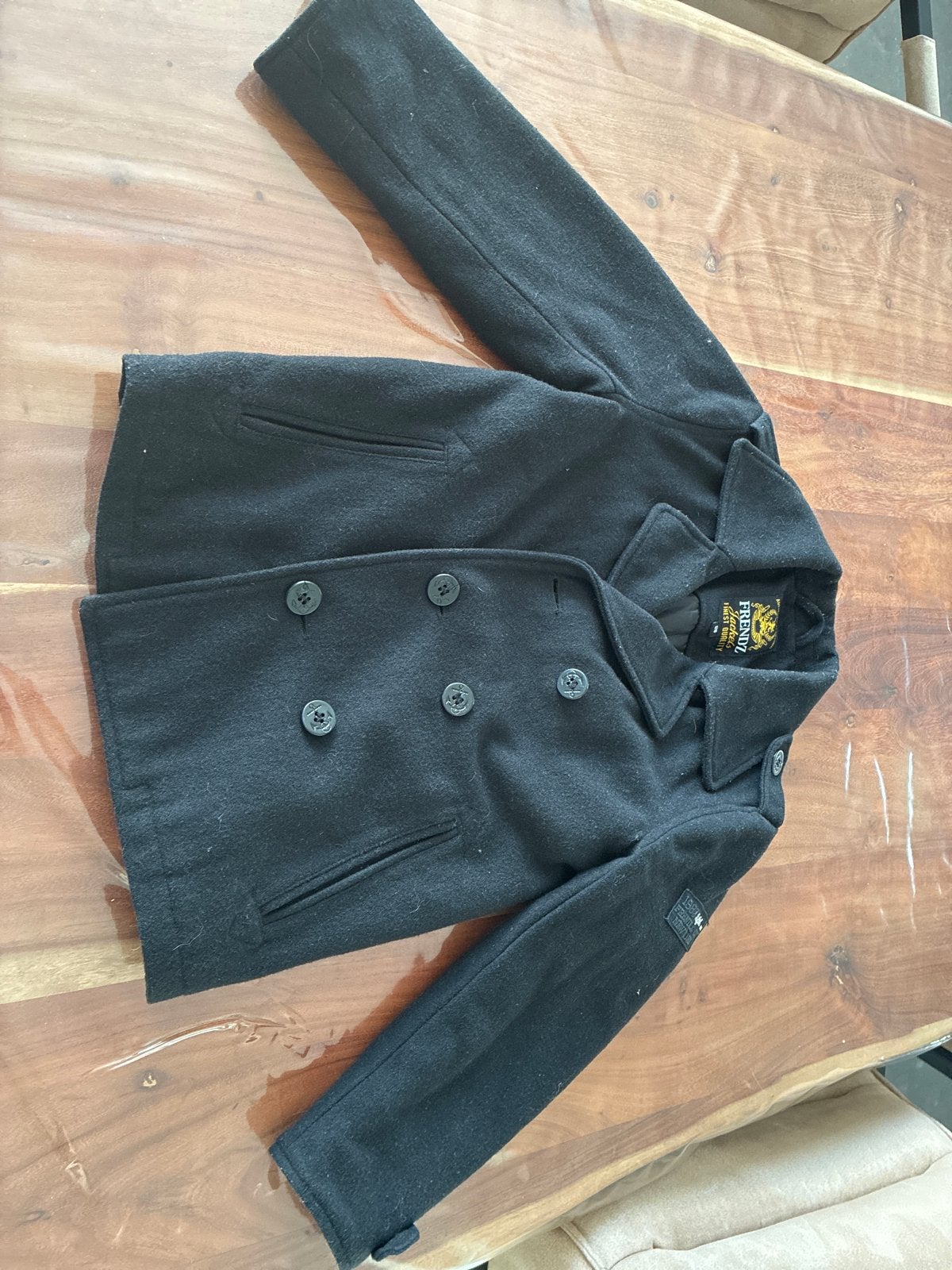 Zwarte Peacoat Jas van Premium Kwaliteit, Ophalen of Verzenden, Gebruikt, Jongen, Jas