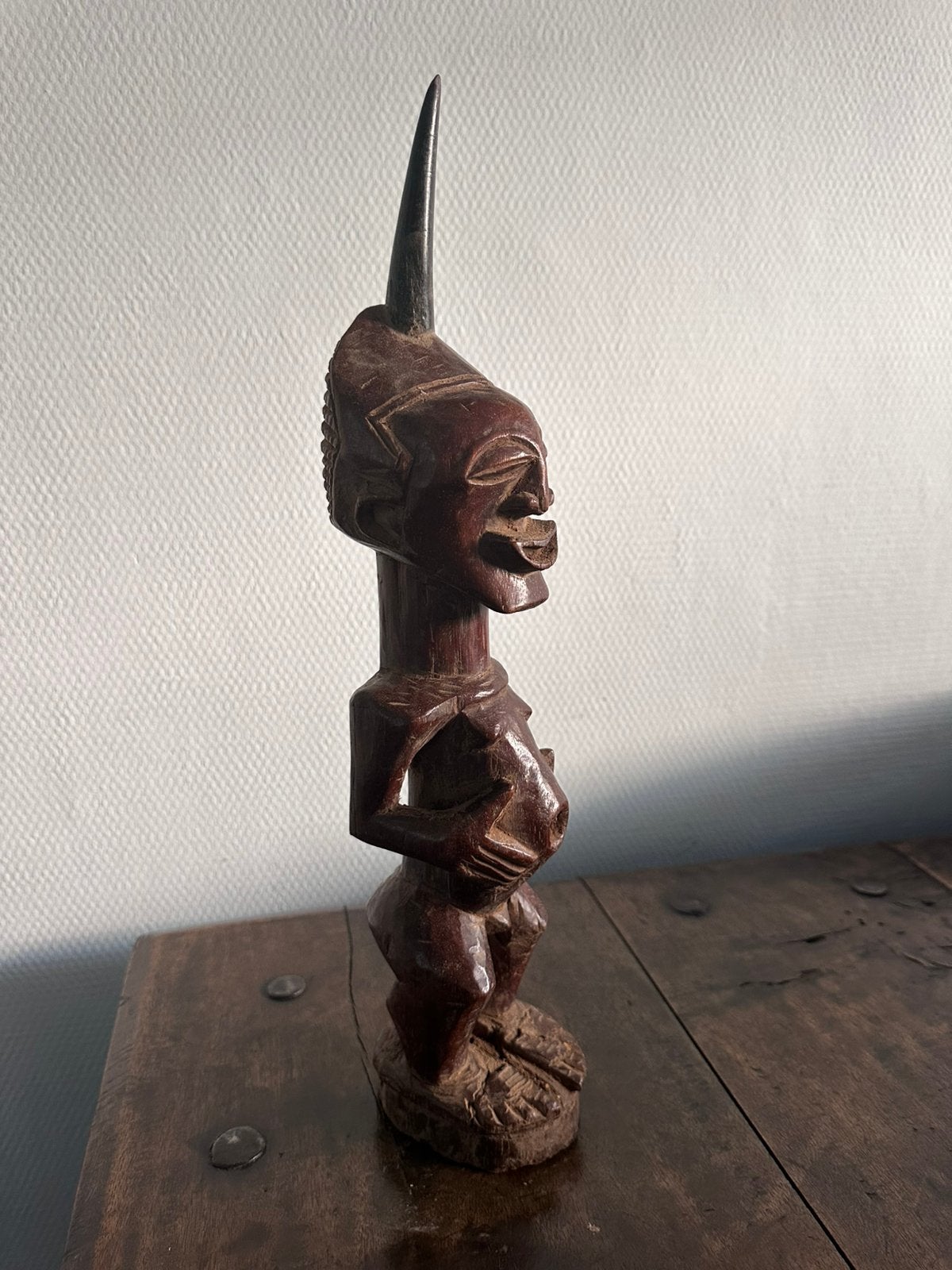 Authentieke Songye Nkisi Fétiche privé collectie Matadi 1930, Ophalen of Verzenden