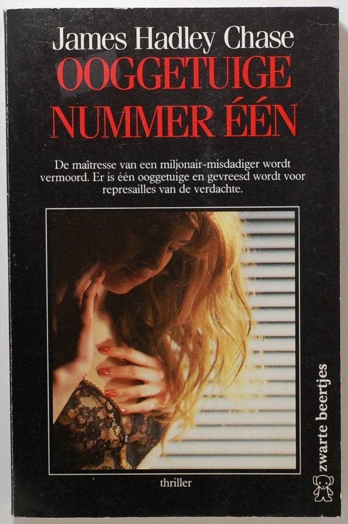 Ooggetuige één - James Hadley Chase : Klassieke Misdaadroman, Boeken, Verzenden, Zo goed als nieuw, James Hadley Chase