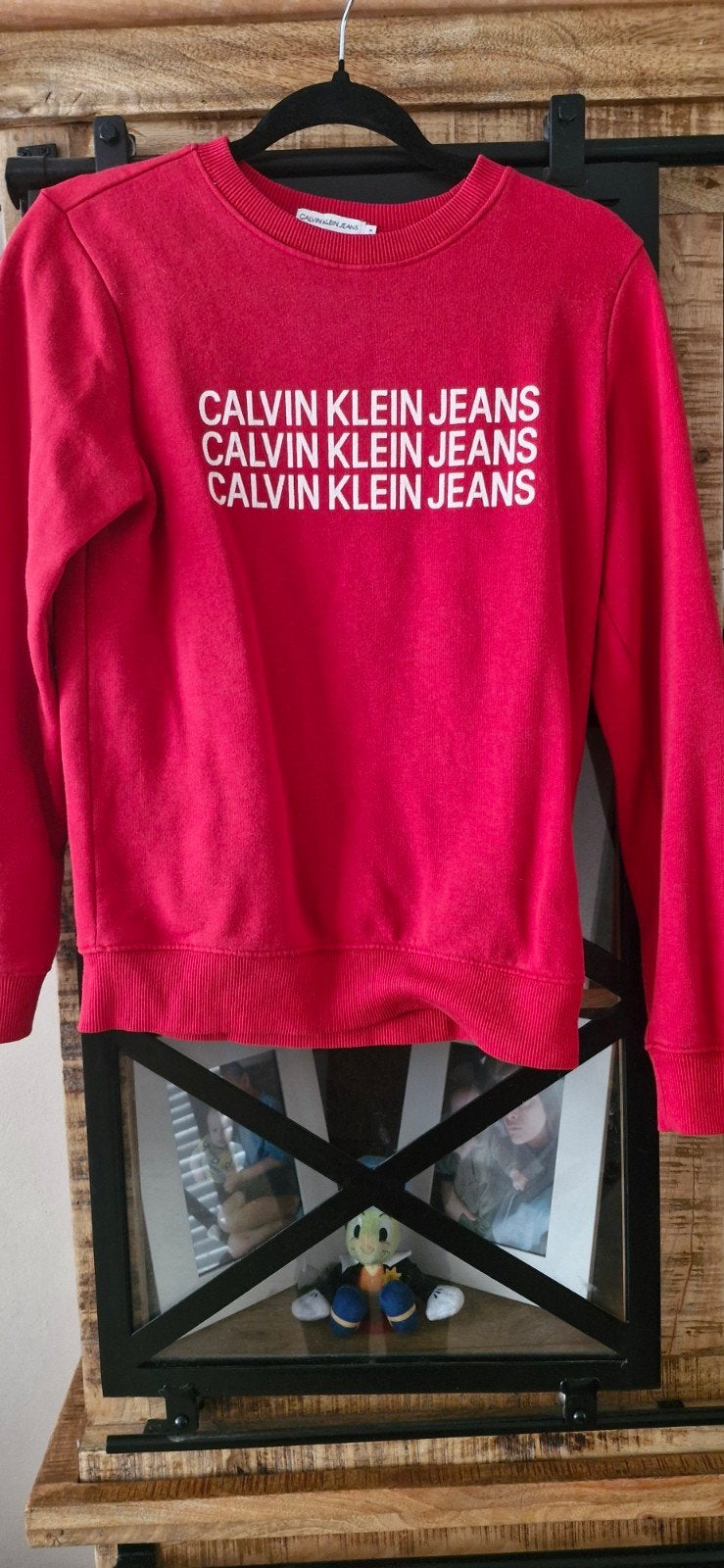 Calvin Klein Jeans sweater rood - Zo goed als nieuw maat m, Ophalen, Zo goed als nieuw