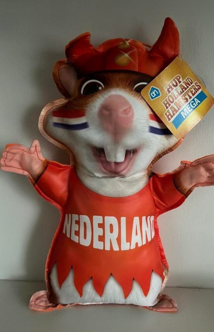 Nieuw! AH hamster, oranje, Nederland, wk hamster, Verzamelen, Sportartikelen en Voetbal, Ophalen of Verzenden, Nieuw, Overige binnenlandse clubs