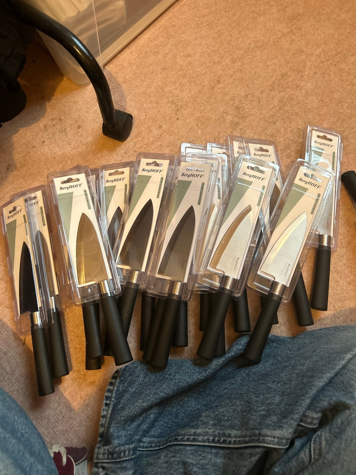 19x Berghoff Essentials messen - Nieuw in verpakking, Overige typen, Ophalen of Verzenden, Metaal, Overige merken