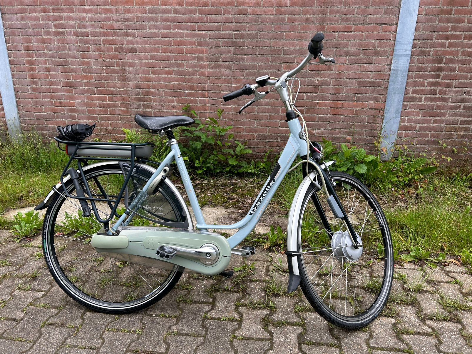 Gazelle orange elektrische fiets, Fietsen en Brommers, Fietsen | Dames | Damesfietsen, Ophalen, Versnellingen, Gazelle, 53 tot 56 cm