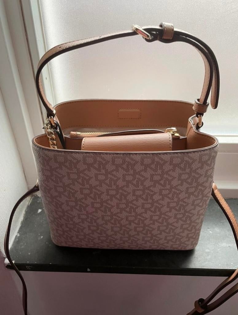 DKNY tas, Ophalen, Nieuw, Beige, Handtas