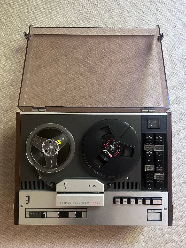 Philips Stereo Bandrecorder N4414, Ophalen, Bandrecorder, Met banden
