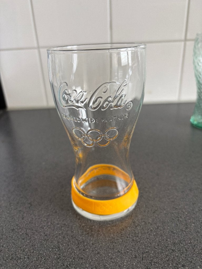 Coca-Cola glas: Olympische Spelen, Ophalen of Verzenden, Gebruikt, Frisdrankglas