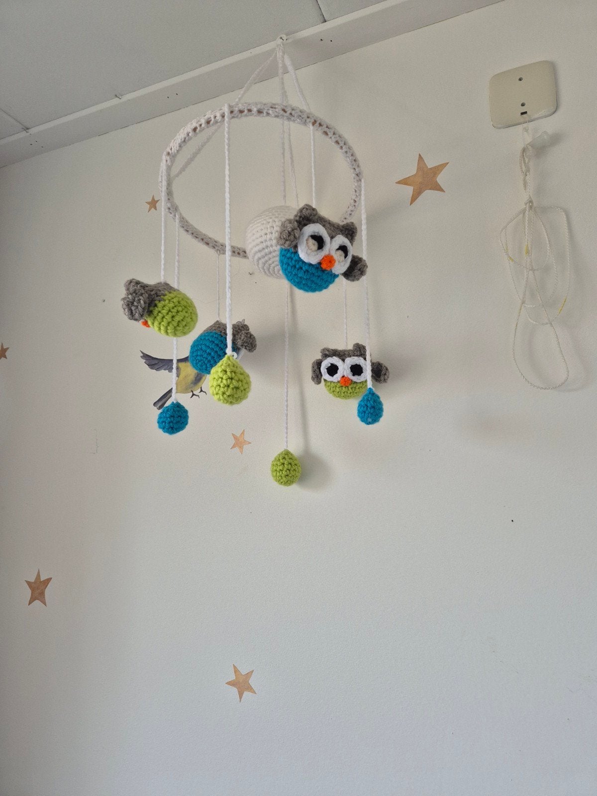 Gehaakte Uil Mobiel voor Babykamer, Ophalen, Gebruikt, Mobiel