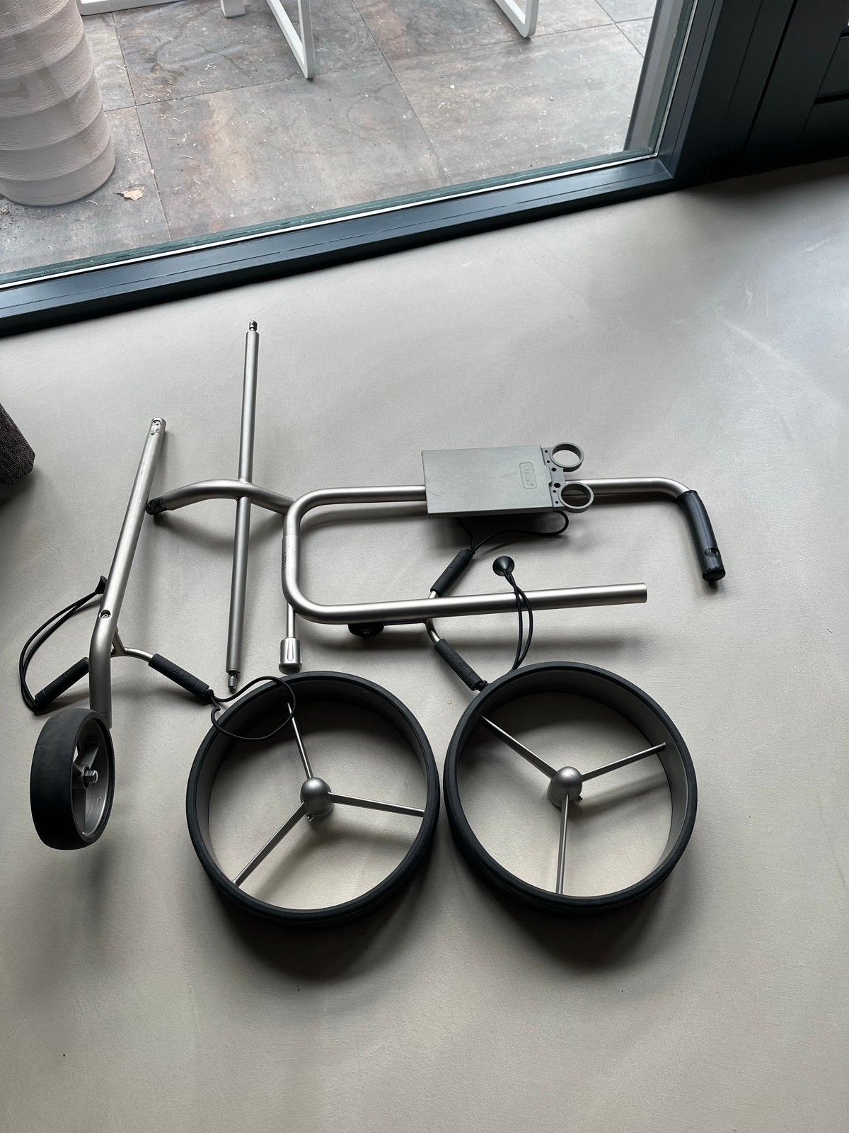 Jucad Golftrolley Titan 3-wiel in uitstekende staat, Ophalen, Zo goed als nieuw, Golfkar, Overige merken
