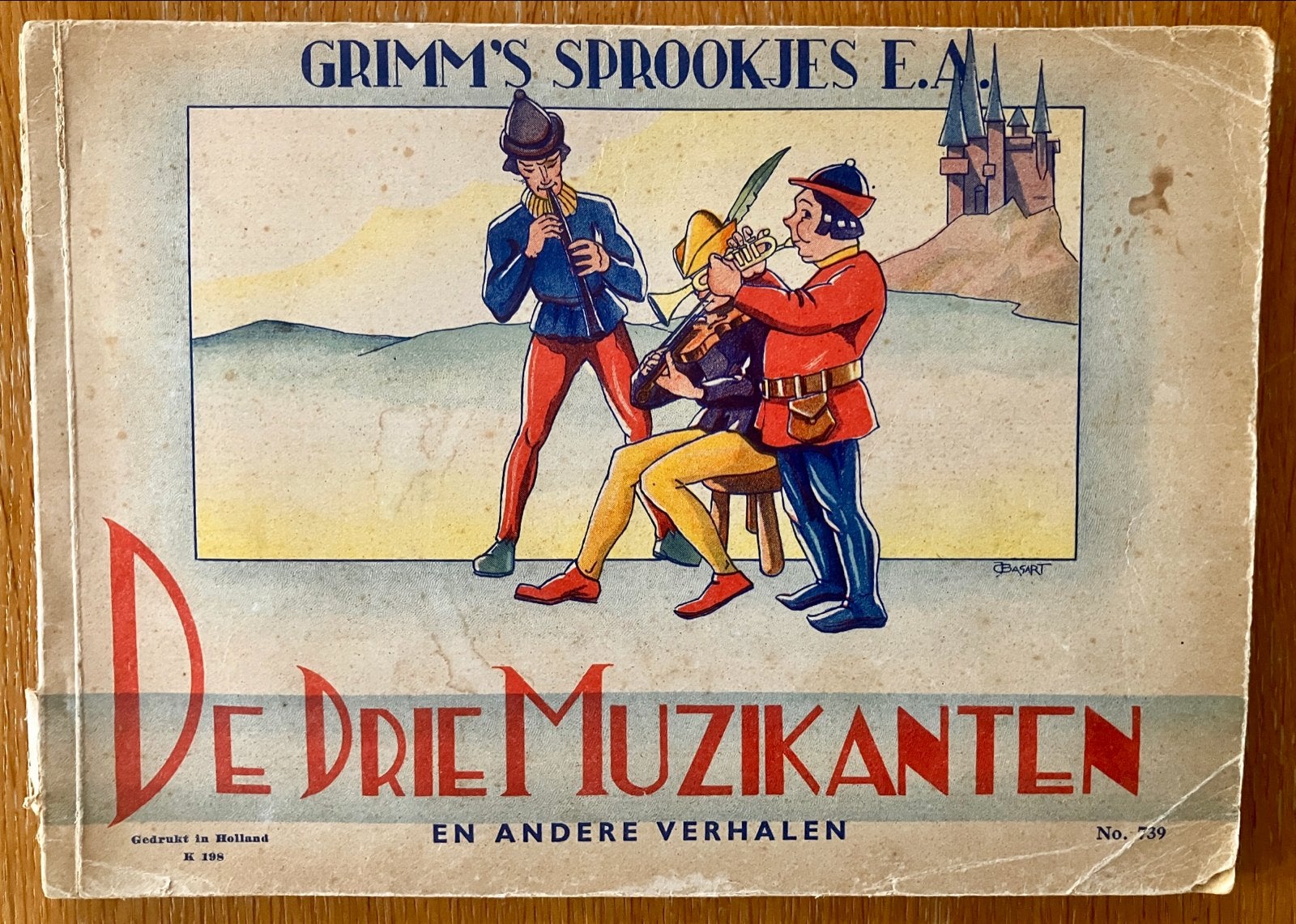 Grimm's Sprookjes E.A. - De Drie Muzikanten / De Avonturen, Ophalen of Verzenden, Gelezen