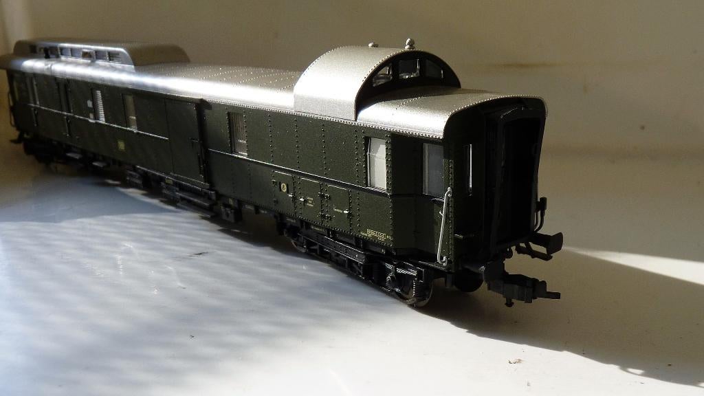 5636 Fleischmann Gpwpost4 zgan, Gelijkstroom, Verzenden, Fleischmann, Wagon