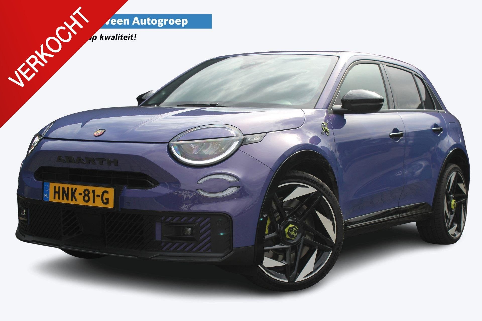 Abarth 600e Abarth Scorpionissima 54 kWh 282PK | Fabrieksgar, Auto's, 294 min, Zwart, Overige kleuren, Origineel Nederlands